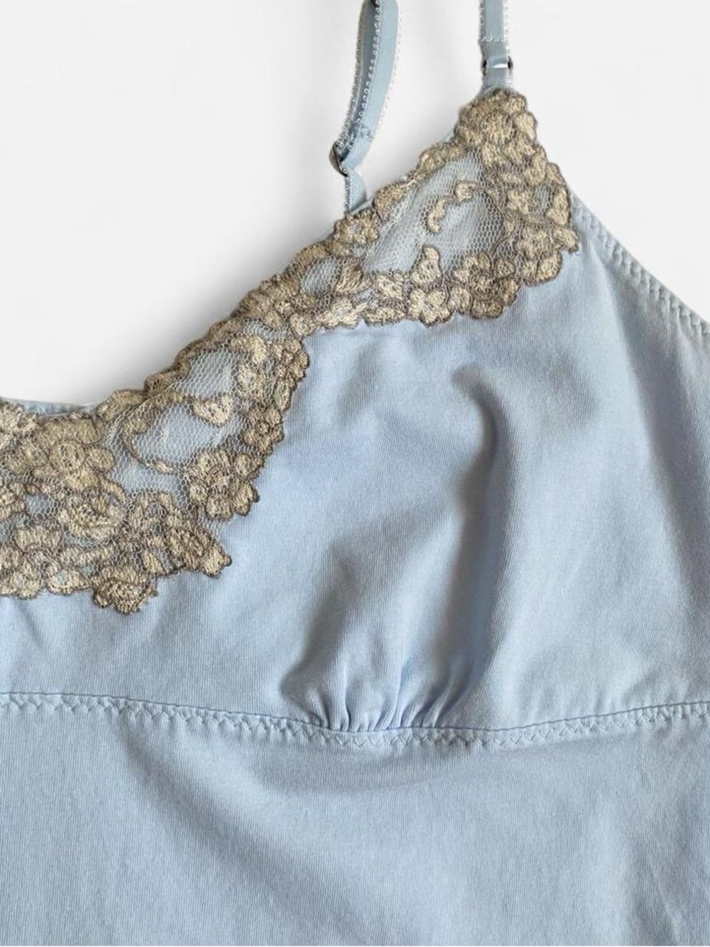 Y2k pale sky blue cami top - Picture 3 of 7